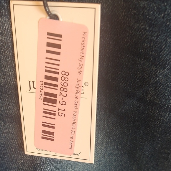 Judy Blue Dark Wash Straight Leg Jeans - Picture 6 of 11